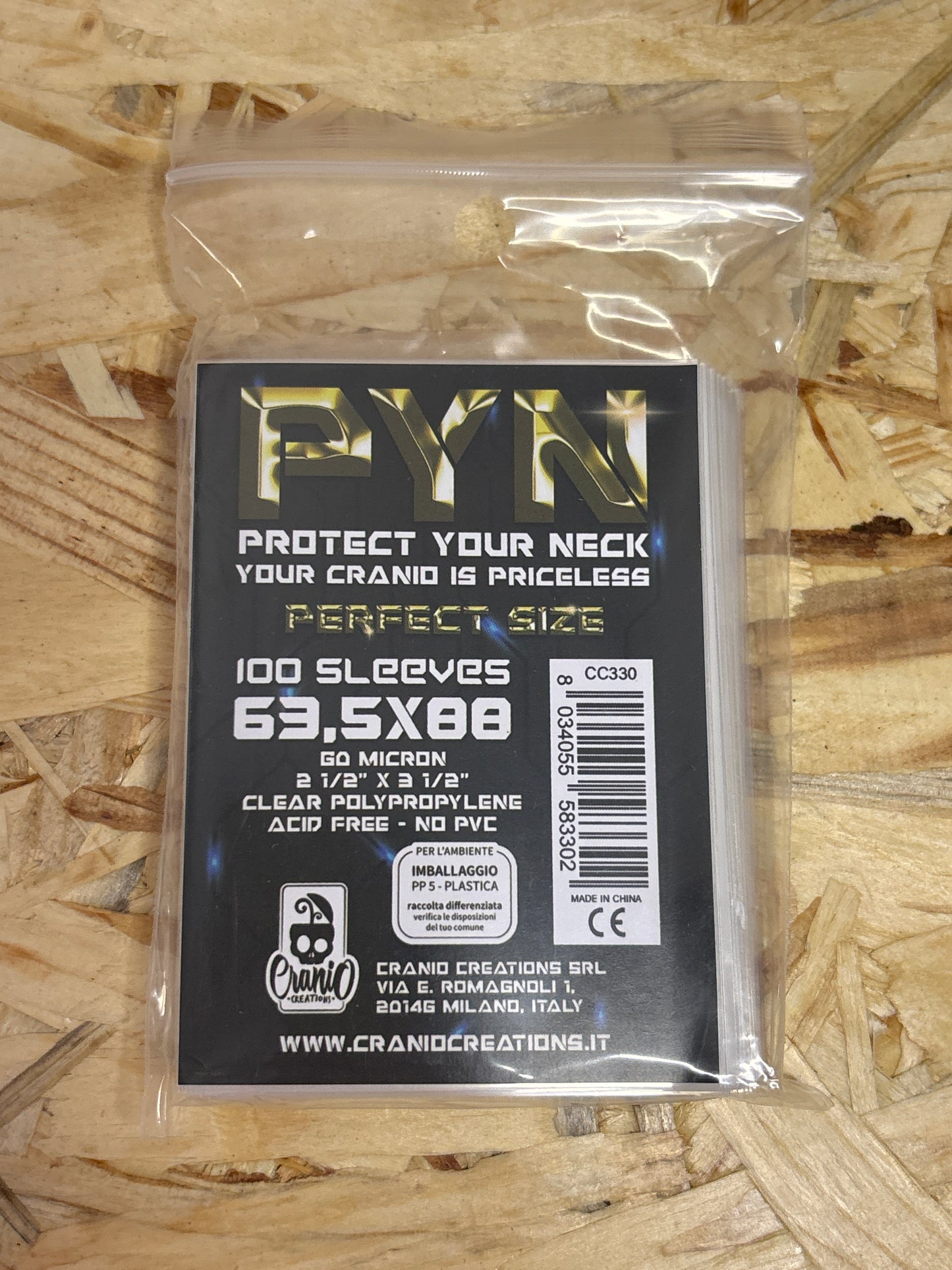 PYN Perfect Size Sleeves 63.5x88 mm 100 Bustine – Cod. 3302