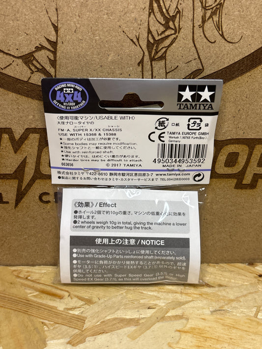 Tamiya HG Aluminum Large Dia. Narrow Wheels Super X/XX – Cod. 95359