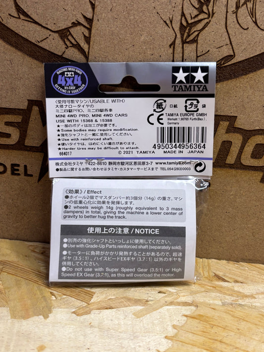 Tamiya HG Heavy Aluminum Large Dia Narrow Wheels (2pz) 95636