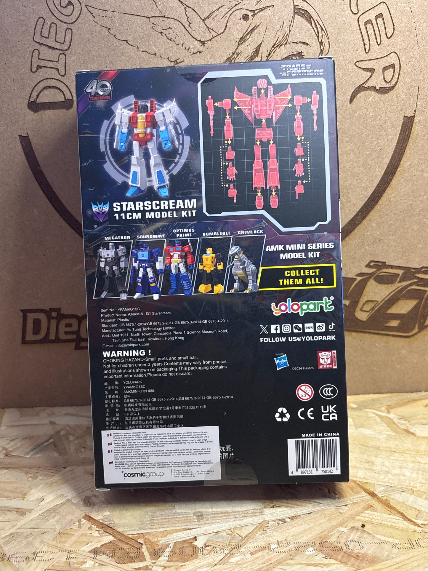 Yolopark Transformers AMK Mini Series Starscream 40th Anniversary – Cod. Starscream