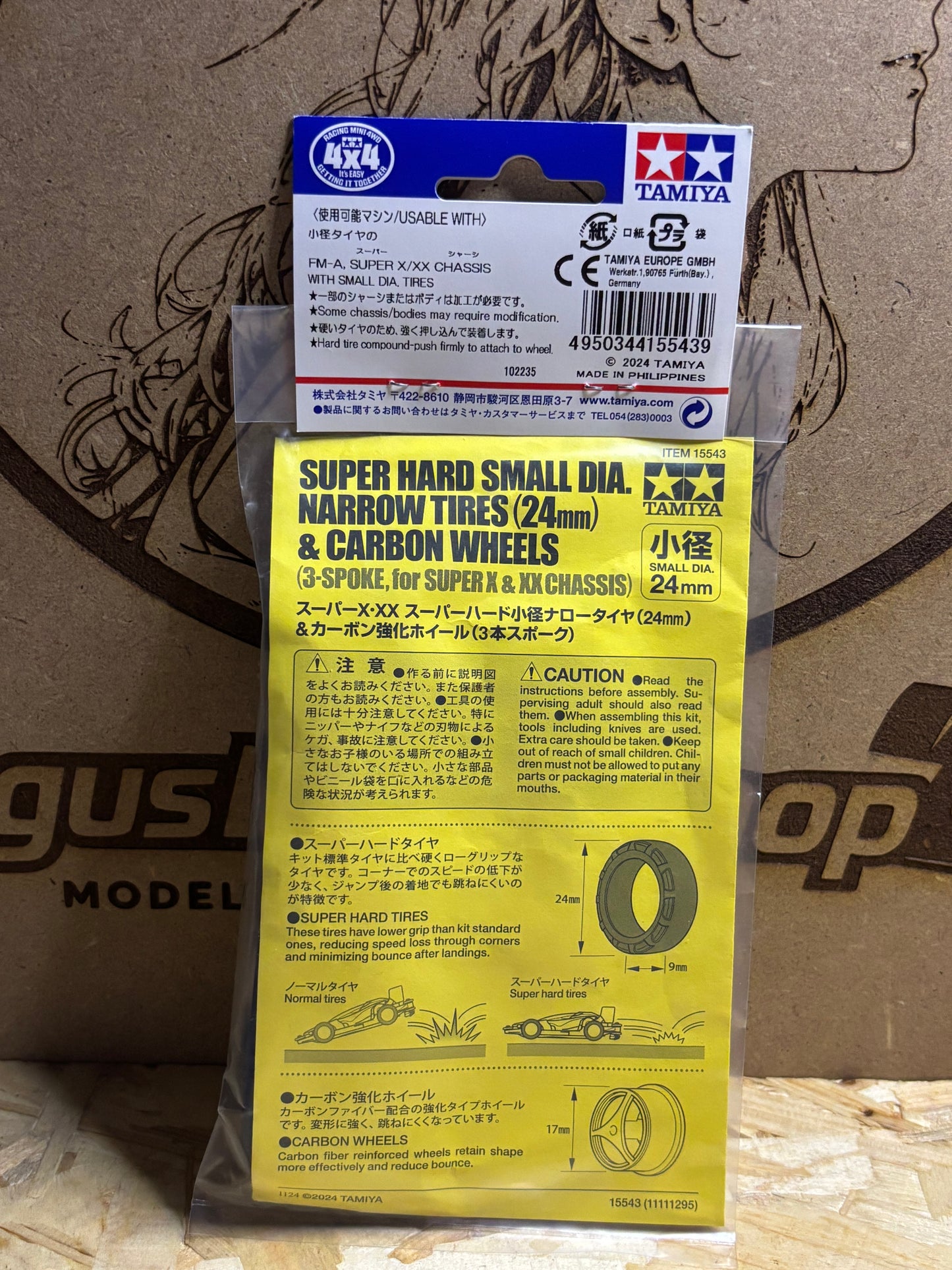 Tamiya Mini 4WD – Set Ruote & Pneumatici – 4WD Mini Racer (Cod. 15543)