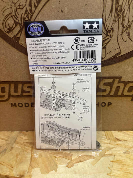 HG Carbon Multi Roller Setting Stay 3mm Silver WAIGO Hobby Tamiya 92450