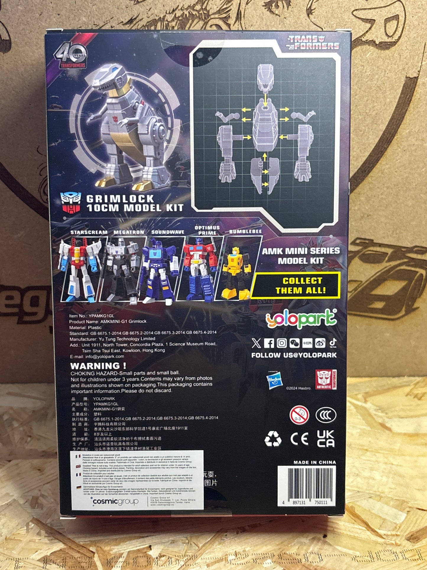 Yolopark Transformers AMK Mini Series Grimlock 40th Anniversary – Cod. Grimlock