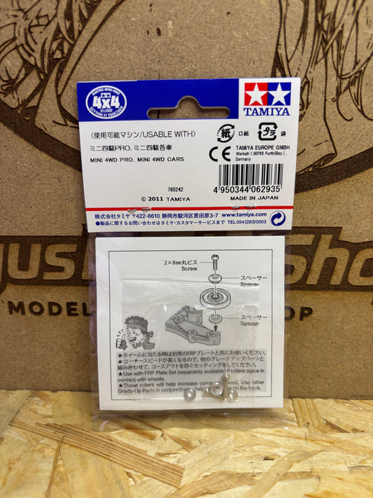 Tamiya 13mm Aluminum Ball-Race Rollers Ringless Mini 4WD 15437