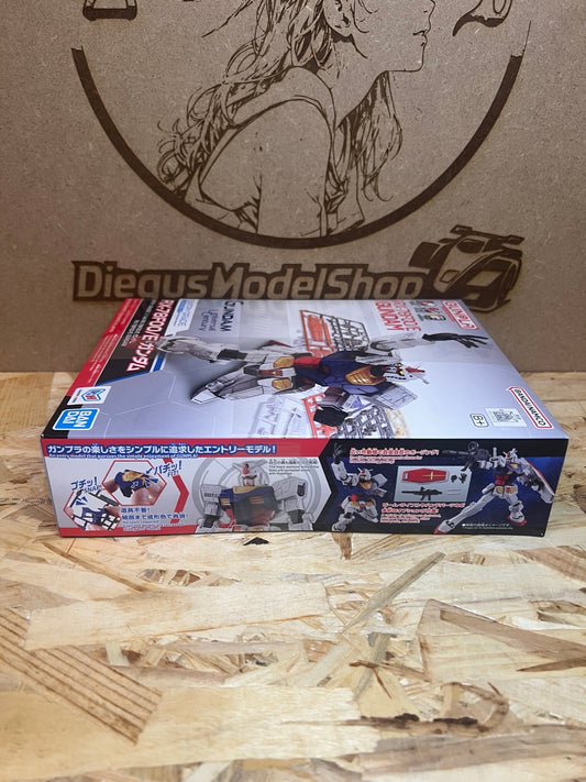 Bandai Entry Grade RX-78F00/E Gundam lato confezione