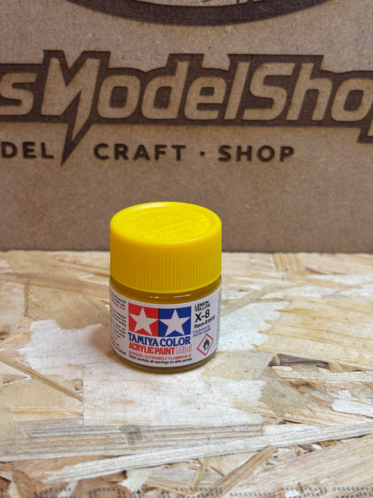 Tamiya Color Acrylic Paint X-8 Yellow – 10 ml