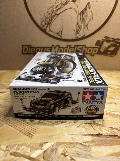 Tamiya Mini 4WD Starter Pack FM-A Balanced Spec (Rowdy Bull) TA18710