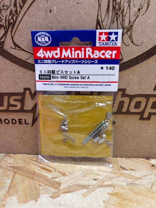 Tamiya 15232 Mini 4WD Screw Set A – Viti e Distanziali Upgrade