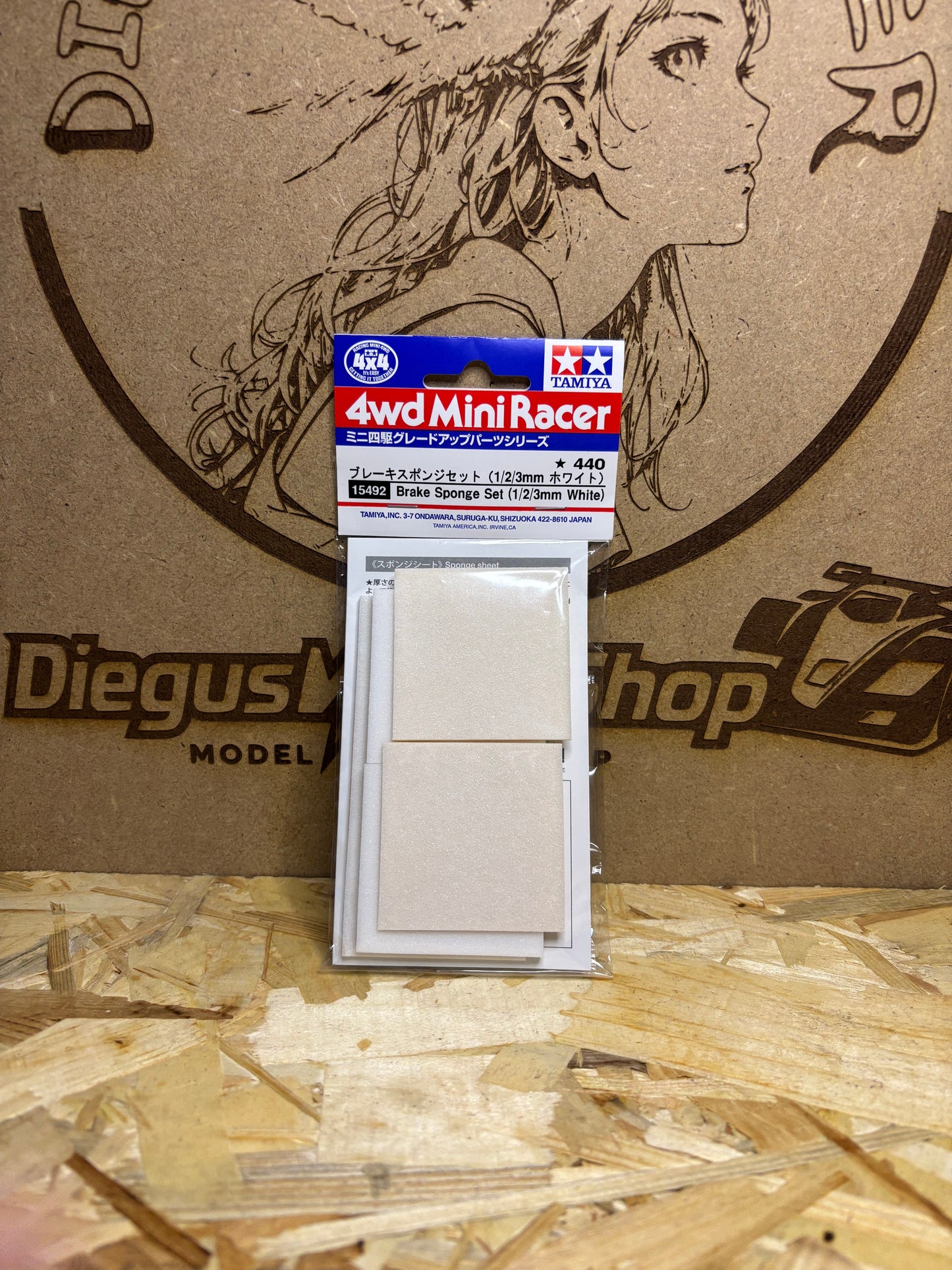 Tamiya Brake Sponge Set 1.3mm White – Mini 4WD TA 15492