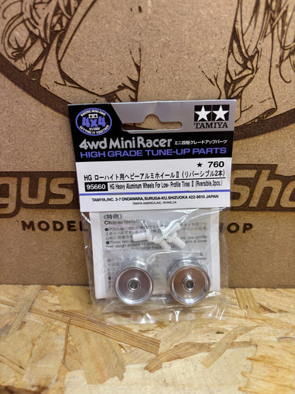 Tamiya HG Heavy Aluminum Wheels for Low-Profile Tires Mini 4WD 95660