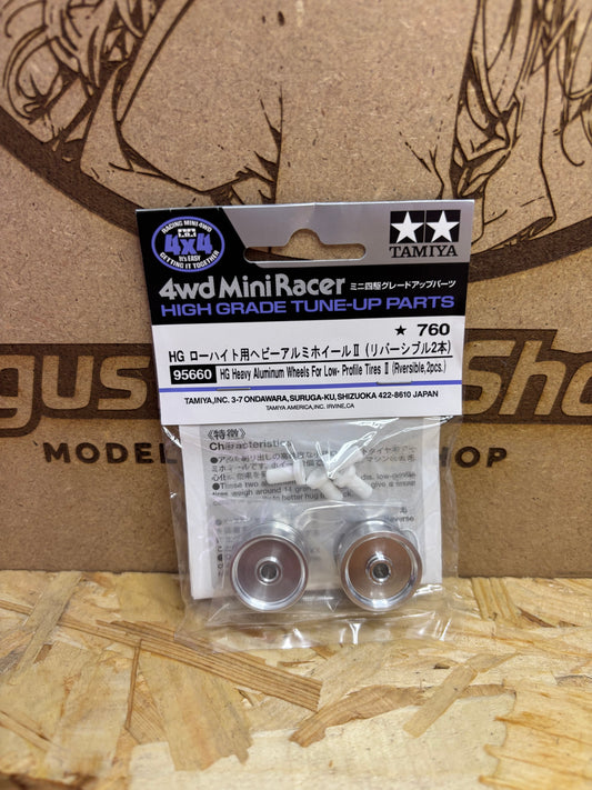 Tamiya HG Heavy Aluminum Wheels for Low-Profile Tires Mini 4WD 95660