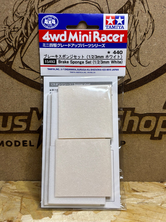 Tamiya Brake Sponge Set 1.3mm White – Mini 4WD TA 15492
