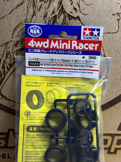 Tamiya Mini 4WD – Set Ruote & Pneumatici – 4WD Mini Racer (Cod. 15543)