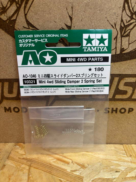 Tamiya AO-1046 Mini 4WD Sliding Damper 2 Spring Set 10321