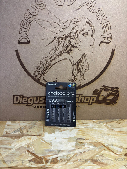 Panasonic Eneloop Pro AA – Batterie Ricaricabili 2500 mAh – Confezione 4 Pezz