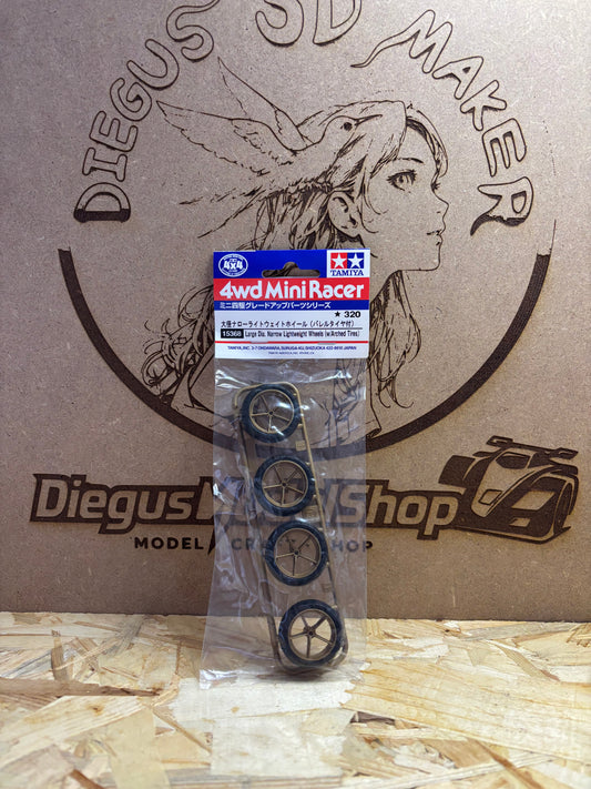 Tamiya 15368 – Ruote Large Dia. Narrow Lightweight – Mini 4WD