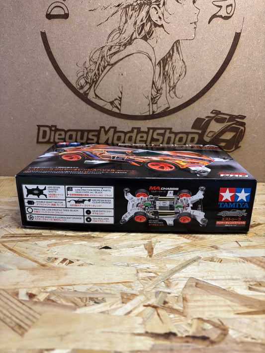 Tamiya Estoura Clear Orange Special – Mini 4WD PRO – MA Chassis 95691
