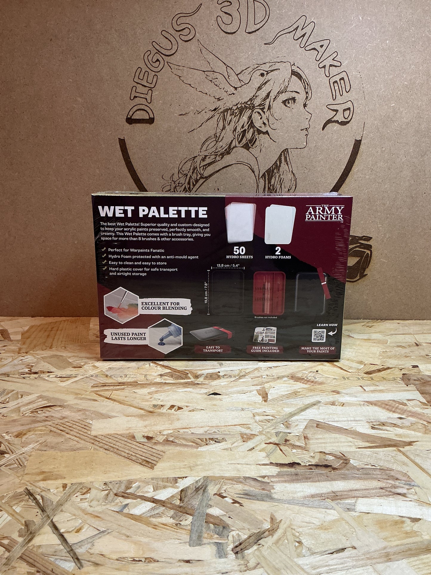 Army Painter Wet Palette + Brush Storage Tavolozza Umida per Pittura Modellismo