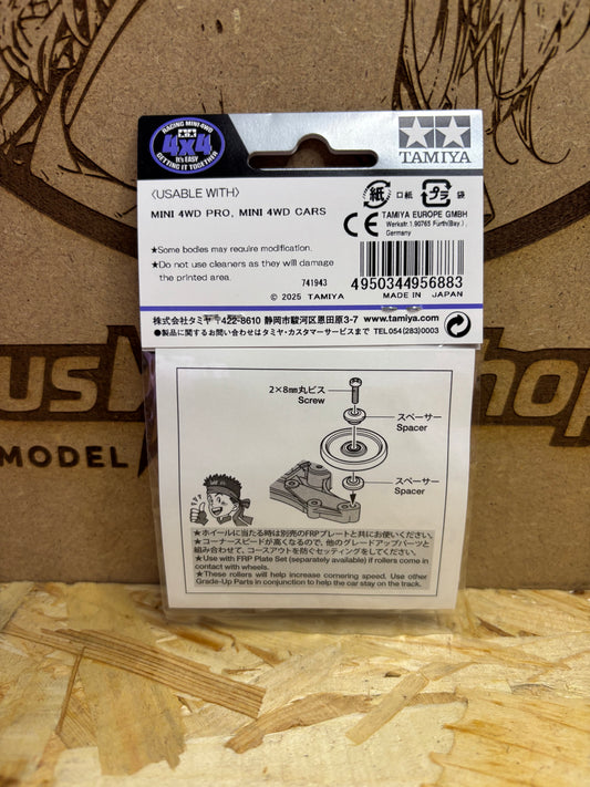 Tamiya HG 19mm Aluminum Ball-Race Rollers Ringless Asia Challenge 95688