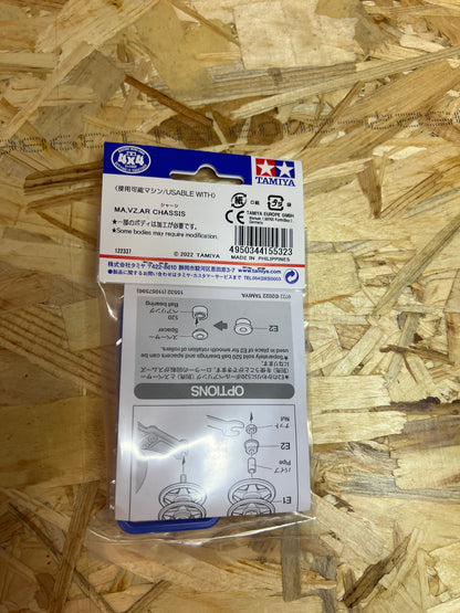 Tamiya 15532 – Doppie Rotelle Plastica 19-19 mm Blu – Mini 4WD