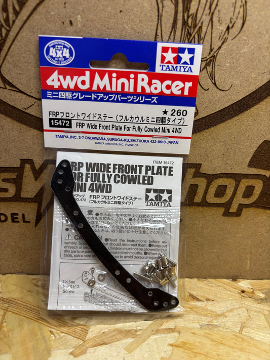 Tamiya 15472 FRP Wide Front Plate for Fully Cowled Mini 4WD – Upgrade