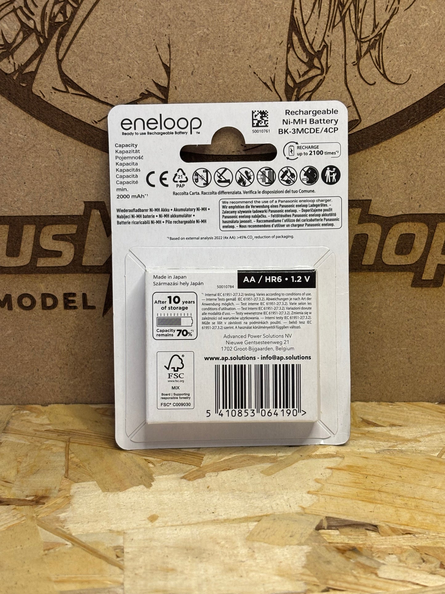 Panasonic Eneloop AA – Batterie Ricaricabili 2000 mAh – Confezione 4 Pezzi