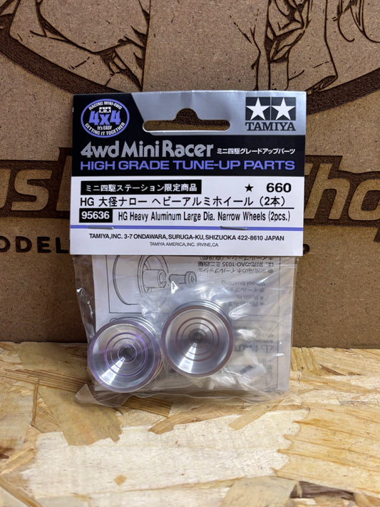 Tamiya HG Heavy Aluminum Large Dia Narrow Wheels (2pz) 95636