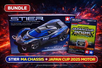 Slyther Mini 4WD PRO MA Chassis TA18660 più motore japancup2025