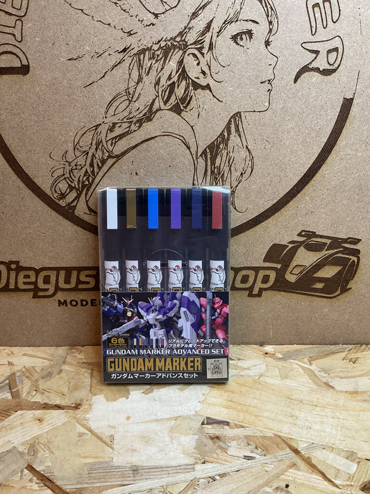 Gundam Marker Advanced Set – Set Pennarelli Colori Gunpla Modellismo