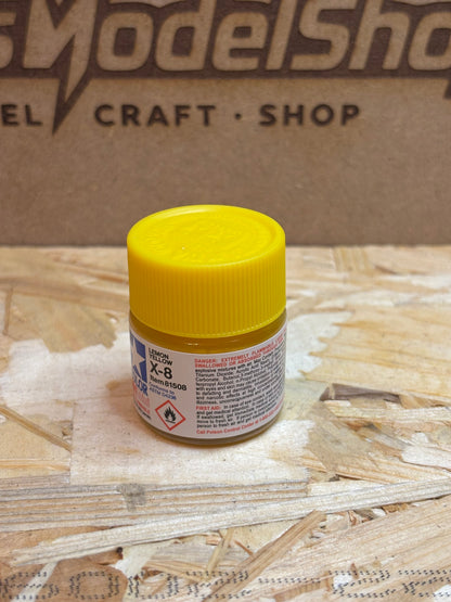 Tamiya Color Acrylic Paint X-8 Yellow – 10 ml