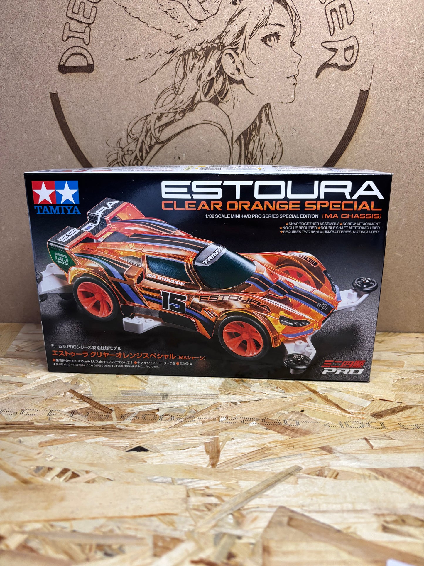 Tamiya Estoura Clear Orange Special – Mini 4WD PRO – MA Chassis 95691