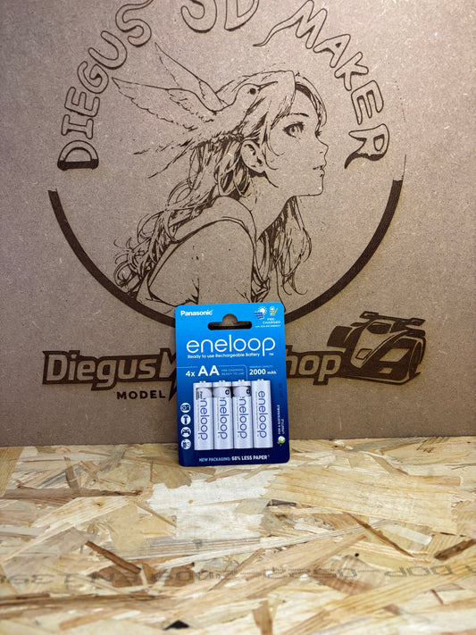 Panasonic Eneloop AA – Batterie Ricaricabili 2000 mAh – Confezione 4 Pezzi