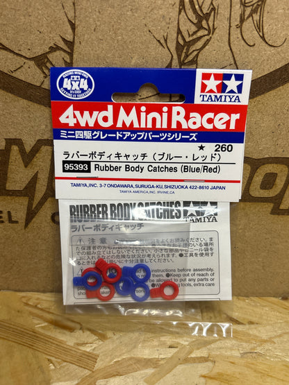 Tamiya Rubber Body Catches Blu/Rosso – Cod. 95393