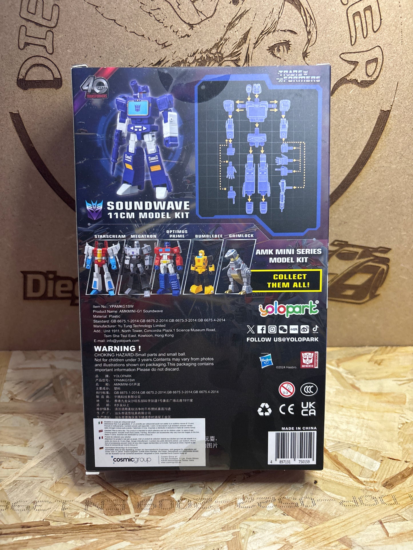 Yolopark Transformers AMK Mini Series Soundwave 40th Anniversary – Cod. Soundwave