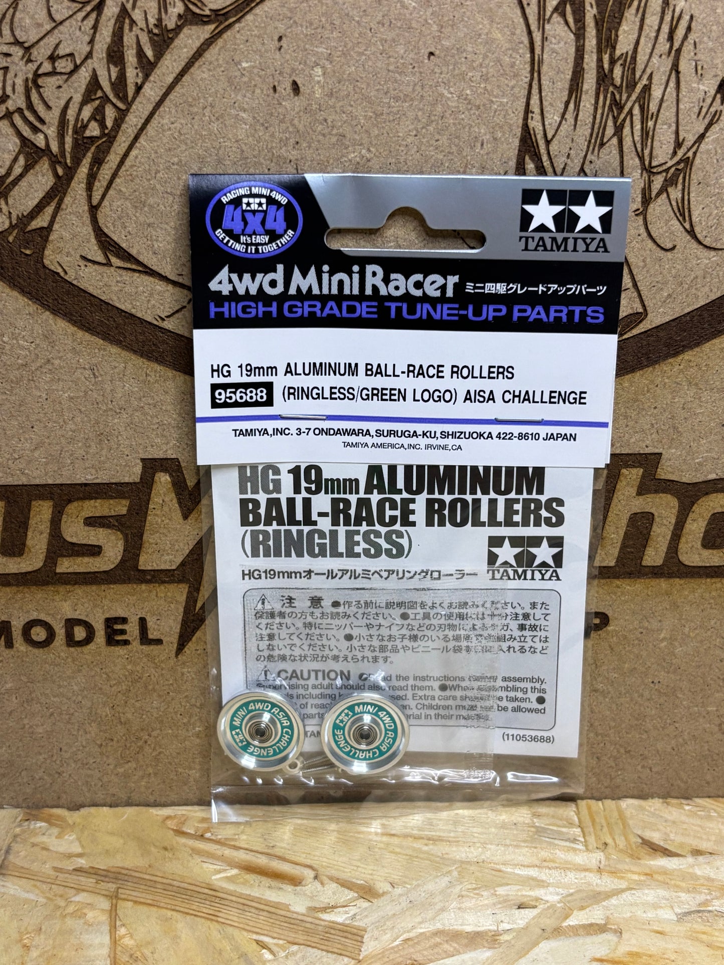 Tamiya HG 19mm Aluminum Ball-Race Rollers Ringless – Mini 4WD TA 95688