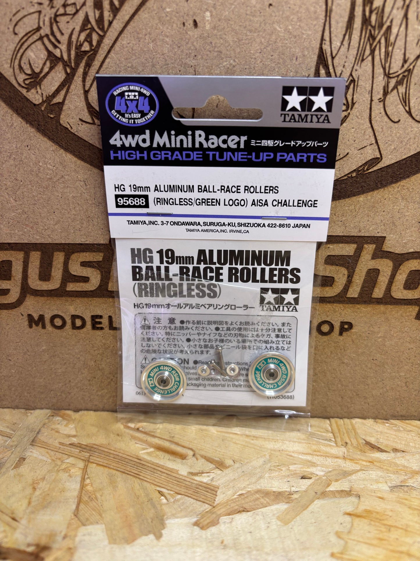 Tamiya HG 19mm Aluminum Ball-Race Rollers Ringless Asia Challenge 95688