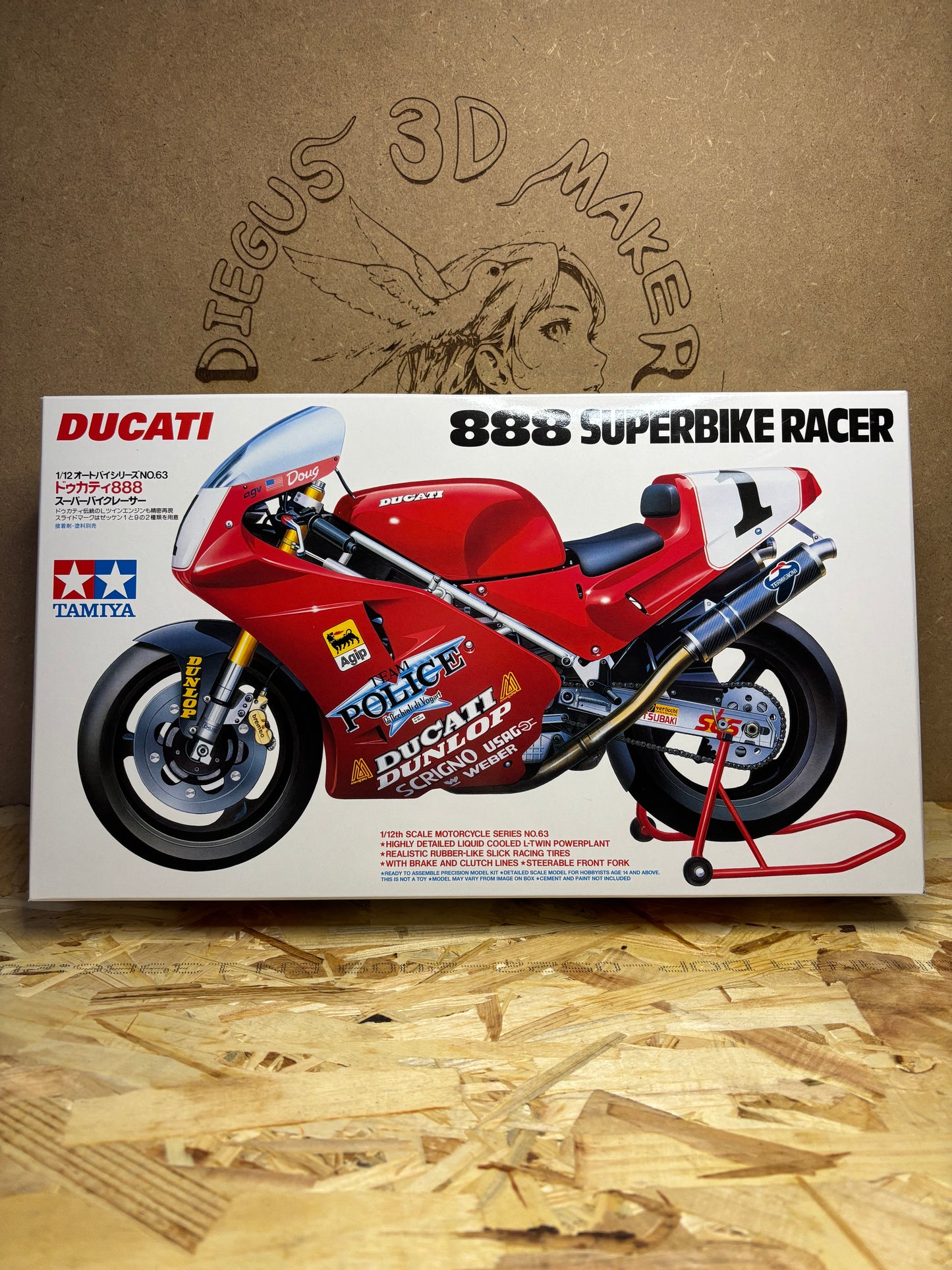 Tamiya Ducati 888 Superbike Racer – Kit Modellismo Moto TA 14063