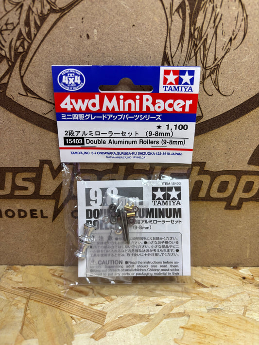 Tamiya Double Aluminum Rollers 9-8mm Mini 4WD 15403