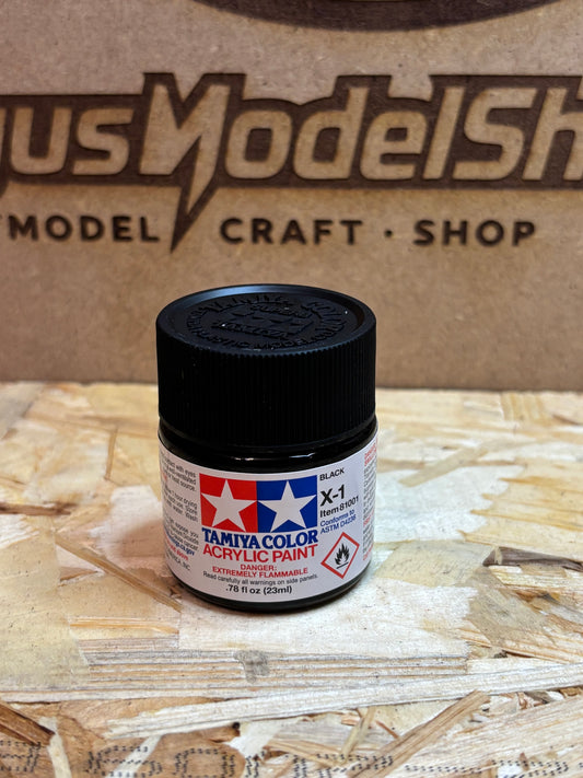 Tamiya Color X-1 Black – Acrilico Lucido X 1 - 23ml