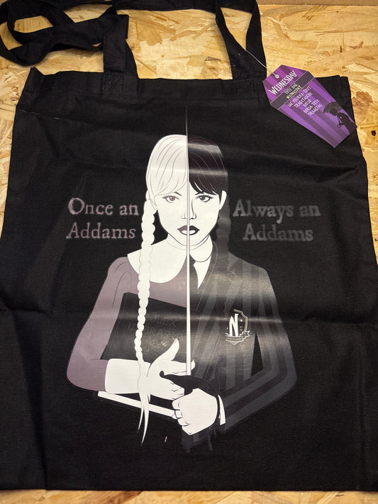 Borsa Tote Bag Wednesday Addams – Shopper Ufficiale Nera