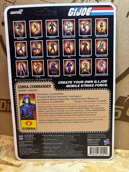 G.I. Joe ReAction Cobra Commander Enemy Leader Figure 2502