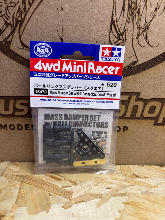 Tamiya Mass Damper Set w/ Ball Connectors Mini 4WD 15478