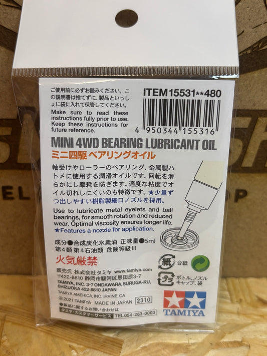 Mini 4WD Bearing Lubricant Tamiya Olio per Cuscinetti TA15531