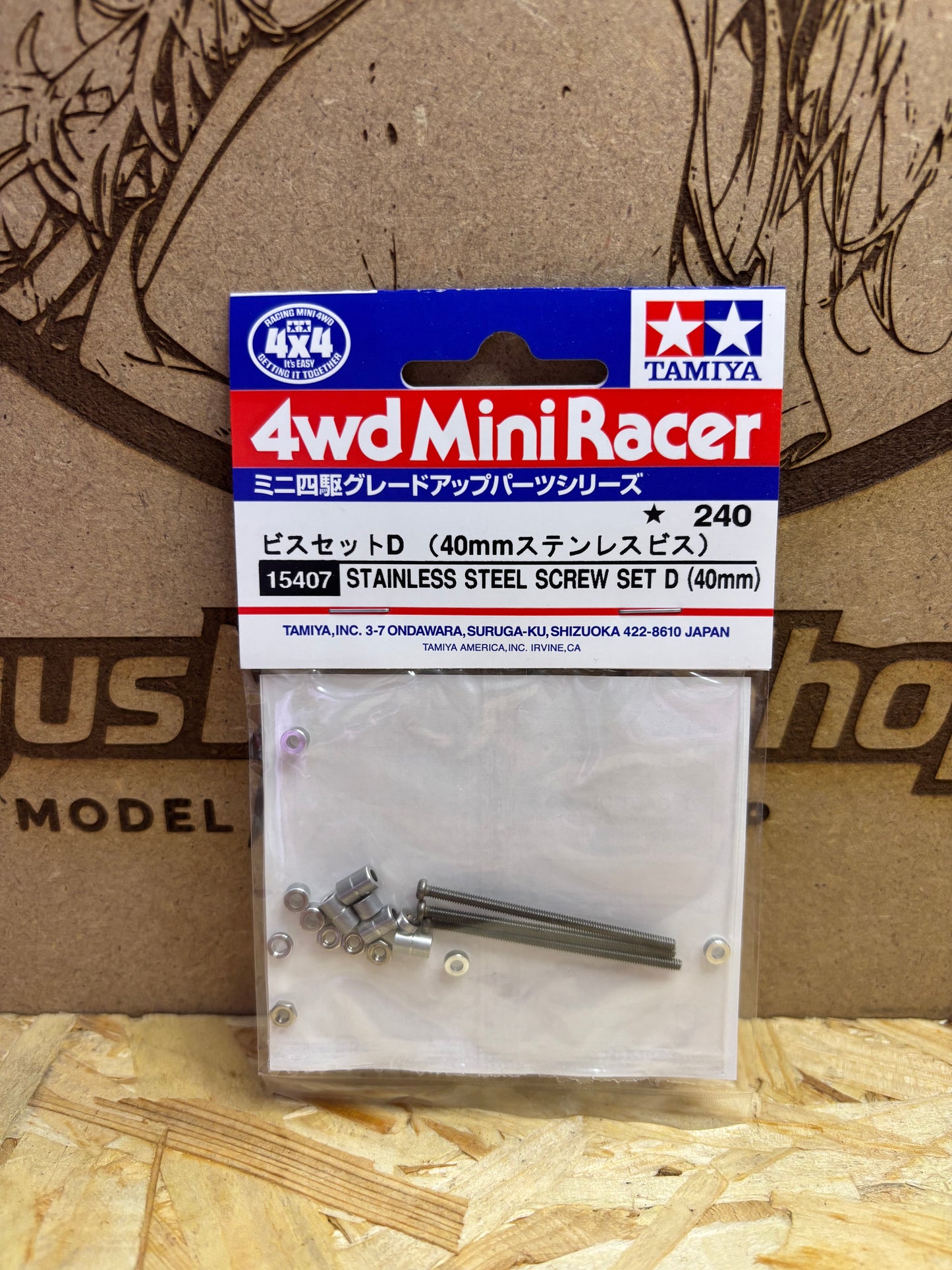 Tamiya Stainless Steel Screw Set D 40mm Mini 4WD 15407