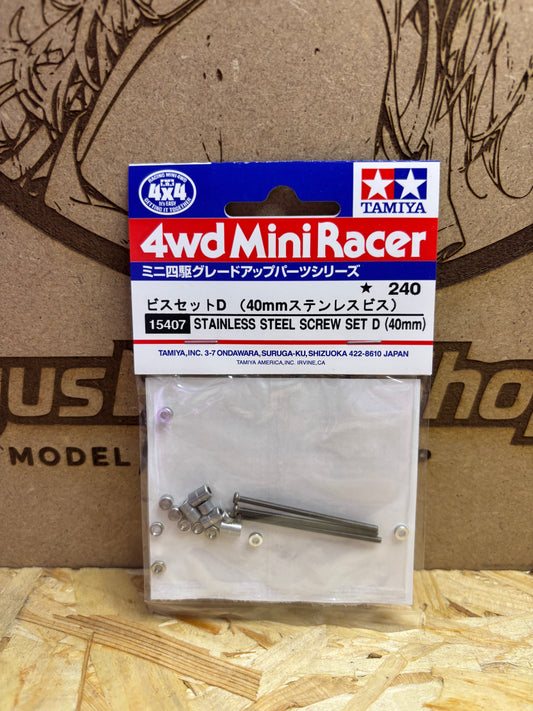 Tamiya Stainless Steel Screw Set D 40mm Mini 4WD 15407