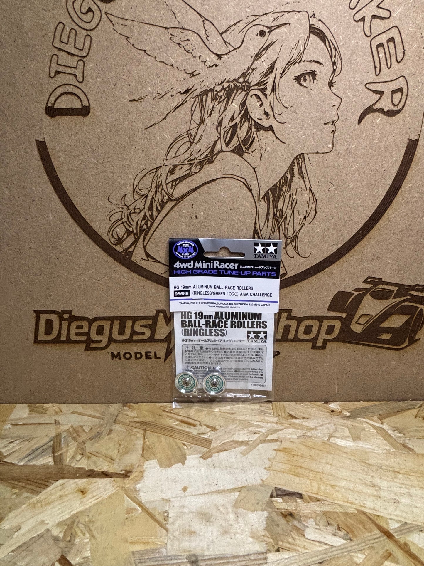 Tamiya HG 19mm Aluminum Ball-Race Rollers Ringless – Mini 4WD TA 95688