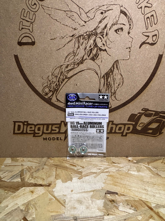 Tamiya HG 19mm Aluminum Ball-Race Rollers Ringless – Mini 4WD TA 95688