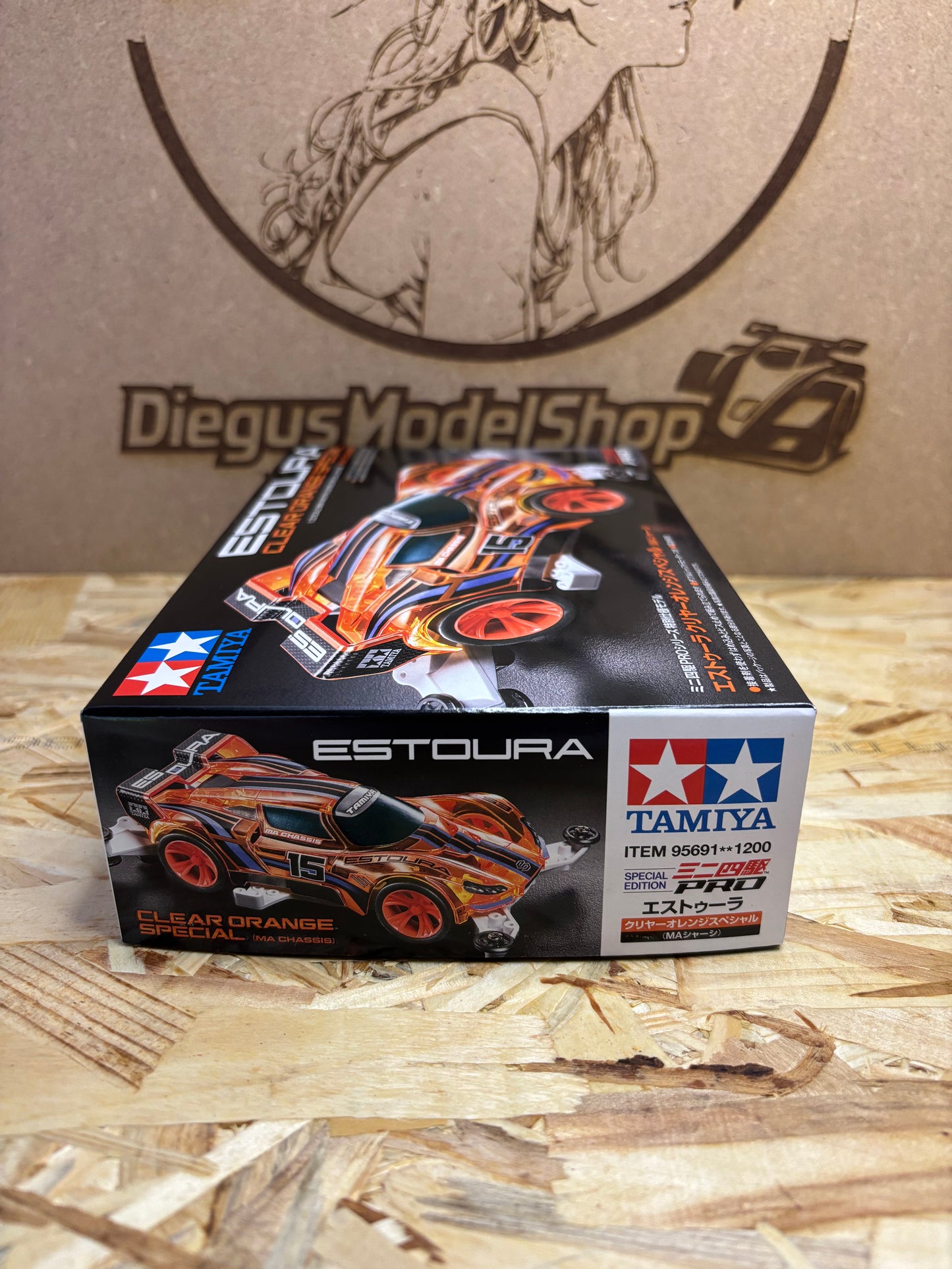 Tamiya Estoura Clear Orange Special – Mini 4WD PRO – MA Chassis 95691