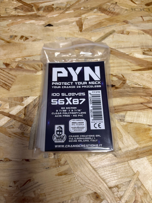 Bustine Protettive PYN 56x87 mm – 100 Sleeves Standard Size