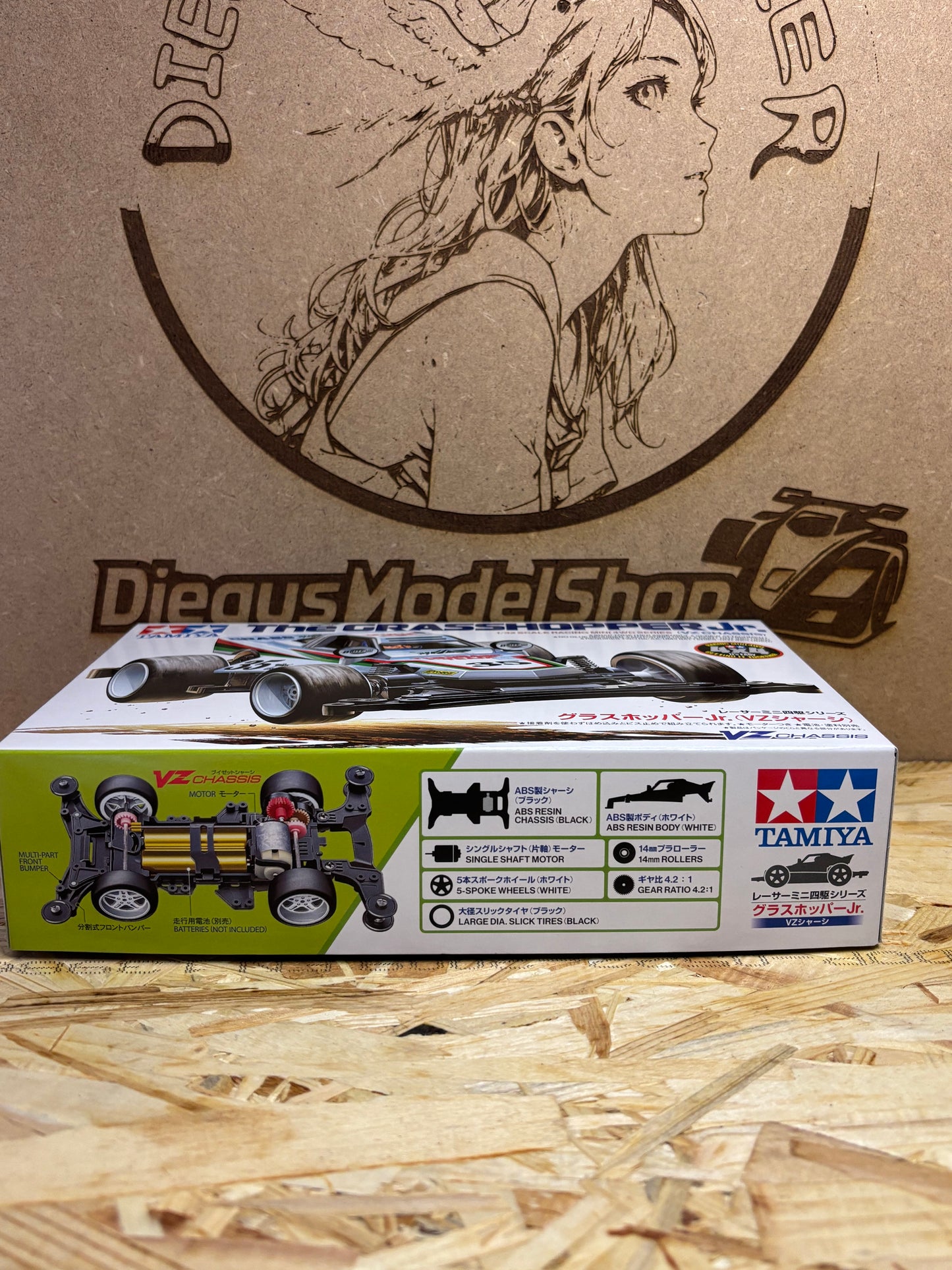 Tamiya The Grasshopper Jr. – Mini 4WD – VZ Chassis ta18105